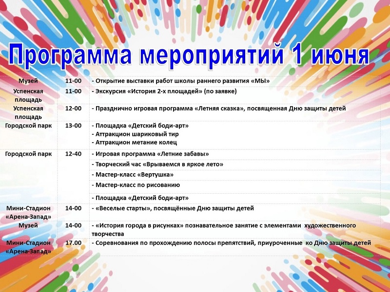 1 июня - Международный день защиты детей!.